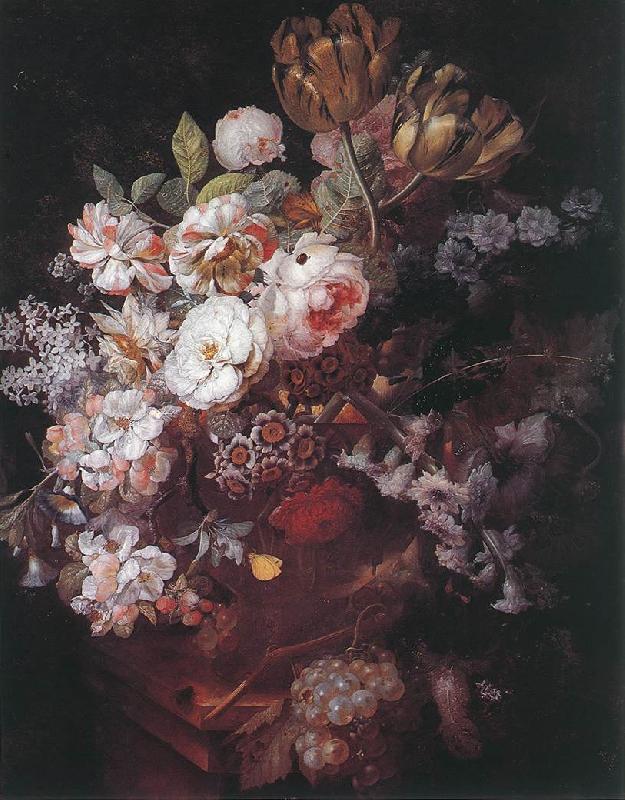 HUYSUM, Jan van Vase of Flowers af oil painting image